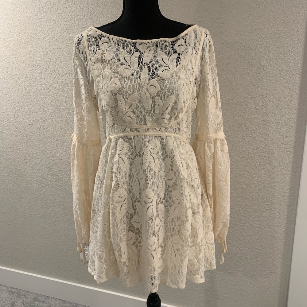 Free People lace mini dress